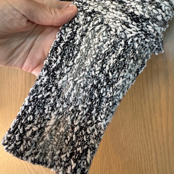 Vintage Nomadic Traders Black and White Knit Cardigan Cotton Blend / LG - Picture 8 of 11